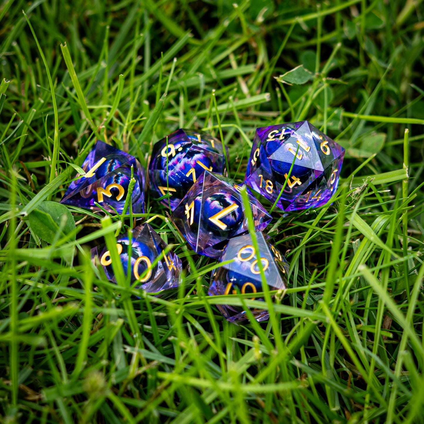 Liquid Core Resin Dice Set